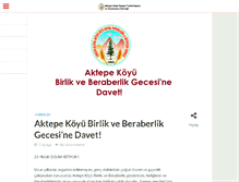 Tablet Screenshot of aktepeninsesi.org